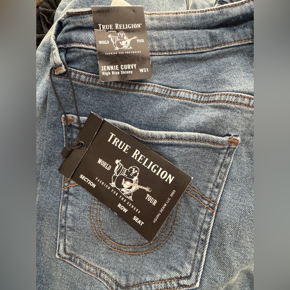 True Religion Slim Fit Jennie Curvy Jeans - Size 31